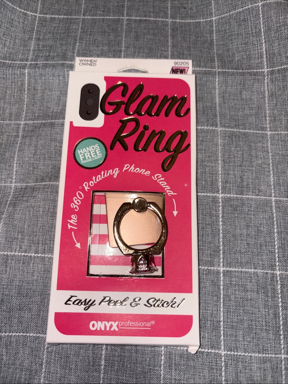 ONYX Professional Glam Ring Phone Ring Holder - Pink
